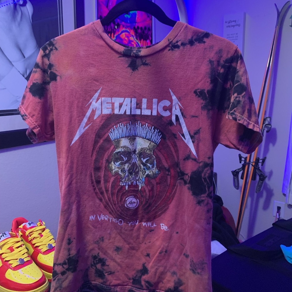 Vintage Style Metallica Tie-Dye T-Shirt